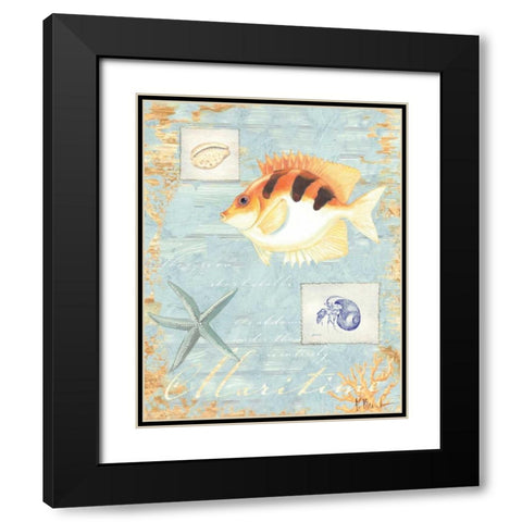 Maritime Black Modern Wood Framed Art Print with Double Matting by Brent, Paul