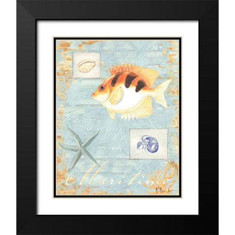 Maritime Black Modern Wood Framed Art Print with Double Matting by Brent, Paul