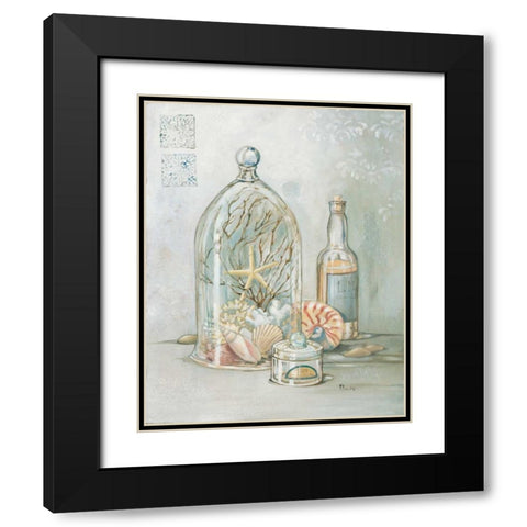 Amenities I Black Modern Wood Framed Art Print with Double Matting by Brent, Paul
