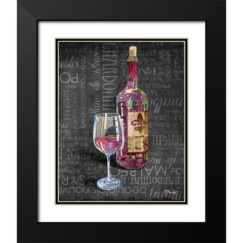 Sundried Wine I Black Modern Wood Framed Art Print with Double Matting by Brent, Paul