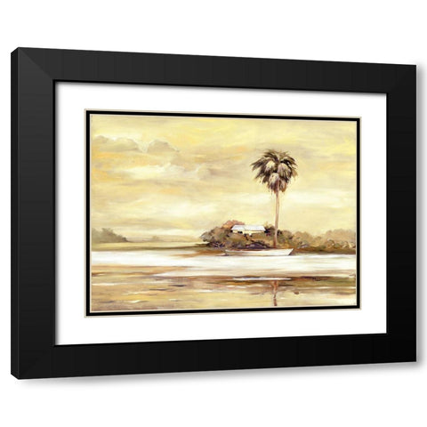 Island Black Modern Wood Framed Art Print with Double Matting by Brent, Paul