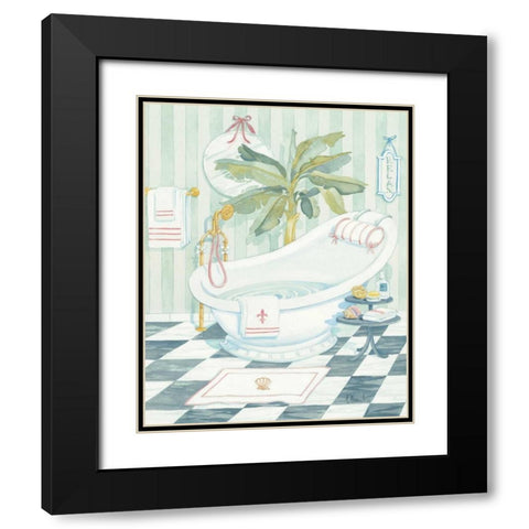 Slipper Tub Black Modern Wood Framed Art Print with Double Matting by Brent, Paul