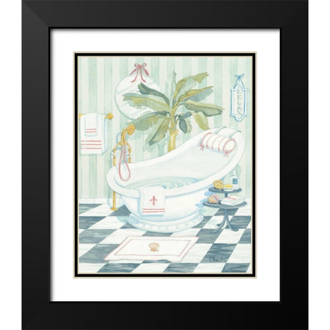 Slipper Tub Black Modern Wood Framed Art Print with Double Matting by Brent, Paul