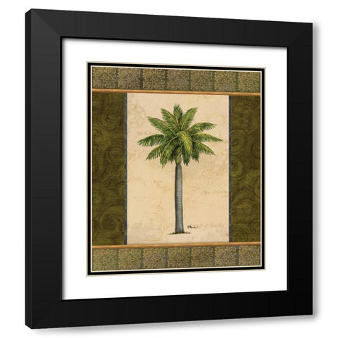 East Indies Palm II Black Modern Wood Framed Art Print with Double Matting by Brent, Paul