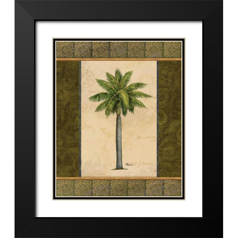 East Indies Palm II Black Modern Wood Framed Art Print with Double Matting by Brent, Paul