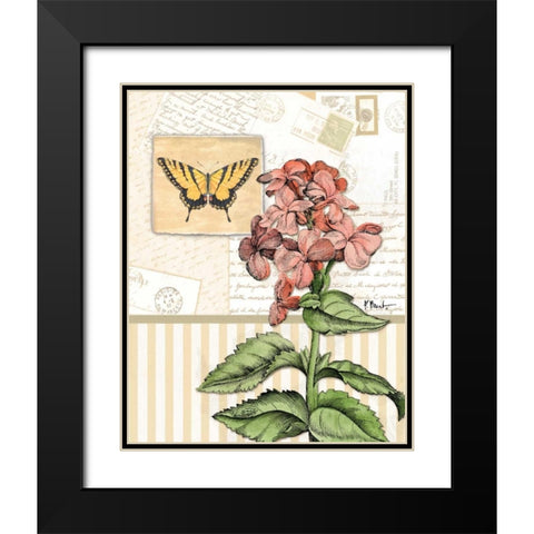 Botanical Collage I Black Modern Wood Framed Art Print with Double Matting by Brent, Paul