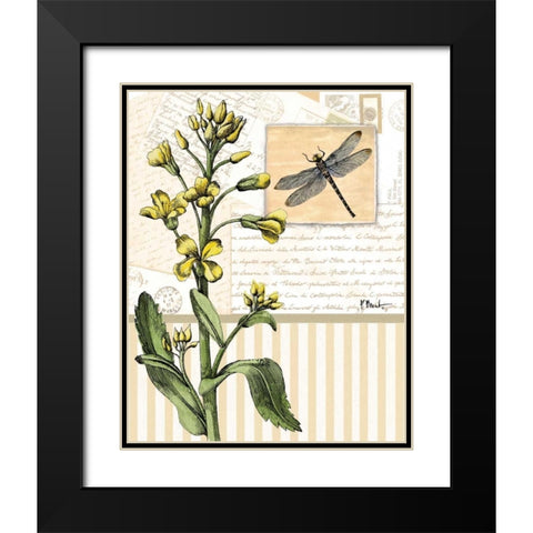 Botanical Collage II Black Modern Wood Framed Art Print with Double Matting by Brent, Paul