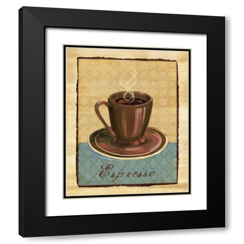 Coffee Club I Black Modern Wood Framed Art Print with Double Matting by Brent, Paul