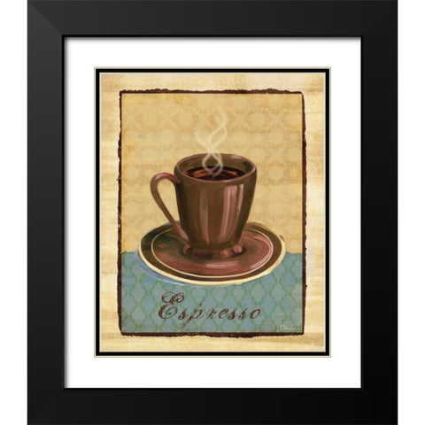 Coffee Club I Black Modern Wood Framed Art Print with Double Matting by Brent, Paul