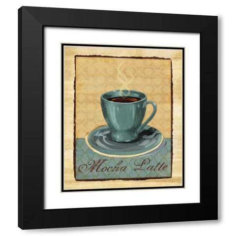 Coffee Club II Black Modern Wood Framed Art Print with Double Matting by Brent, Paul