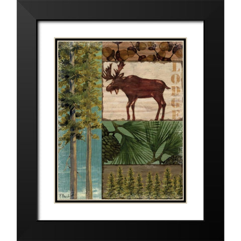 Nature Trail I Black Modern Wood Framed Art Print with Double Matting by Brent, Paul