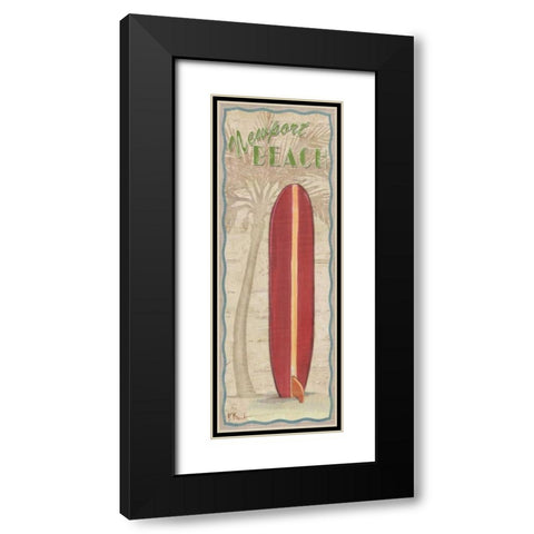 Surf Panel I Black Modern Wood Framed Art Print with Double Matting by Brent, Paul