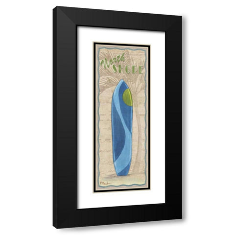 Surf Panel IV Black Modern Wood Framed Art Print with Double Matting by Brent, Paul