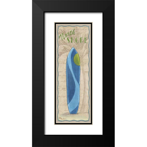Surf Panel IV Black Modern Wood Framed Art Print with Double Matting by Brent, Paul