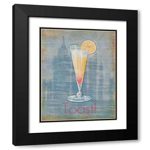 Big City Cocktail I Black Modern Wood Framed Art Print with Double Matting by Brent, Paul