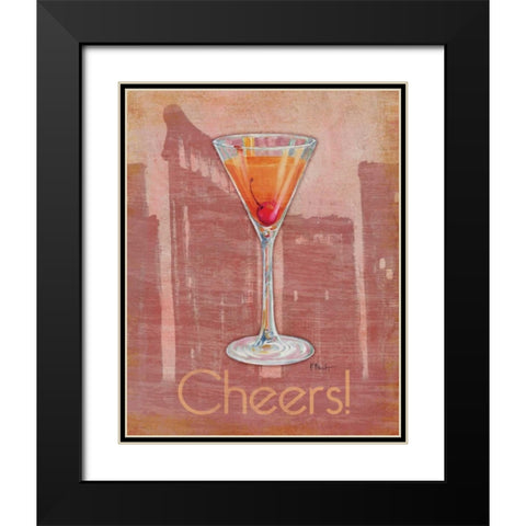 Big City Cocktail II Black Modern Wood Framed Art Print with Double Matting by Brent, Paul