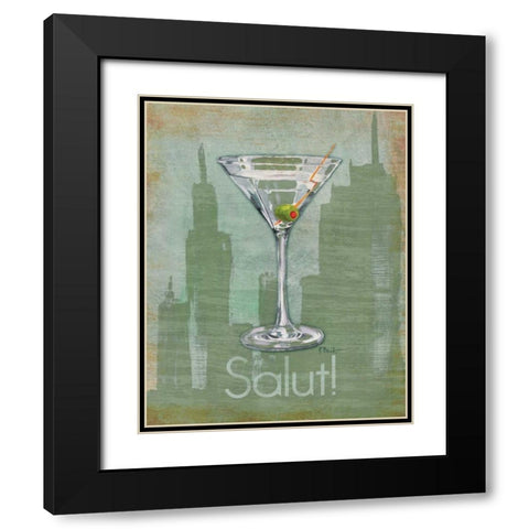 Big City Cocktail III Black Modern Wood Framed Art Print with Double Matting by Brent, Paul