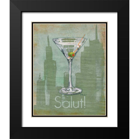 Big City Cocktail III Black Modern Wood Framed Art Print with Double Matting by Brent, Paul