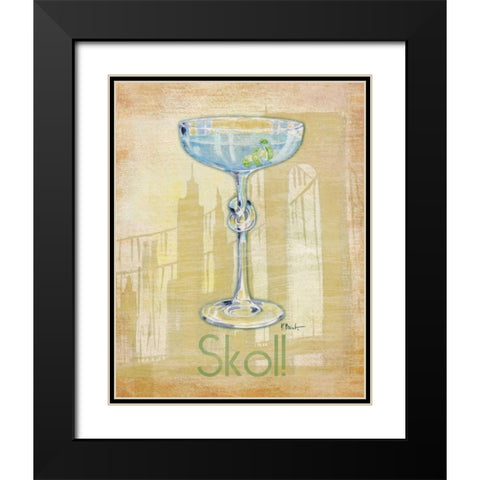 Big City Cocktail IV Black Modern Wood Framed Art Print with Double Matting by Brent, Paul