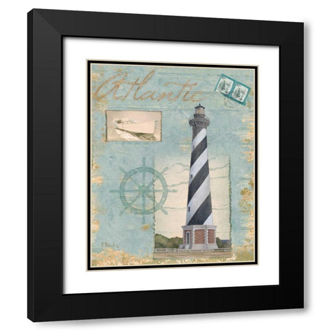 Seacoast Lighthouse I Black Modern Wood Framed Art Print with Double Matting by Brent, Paul