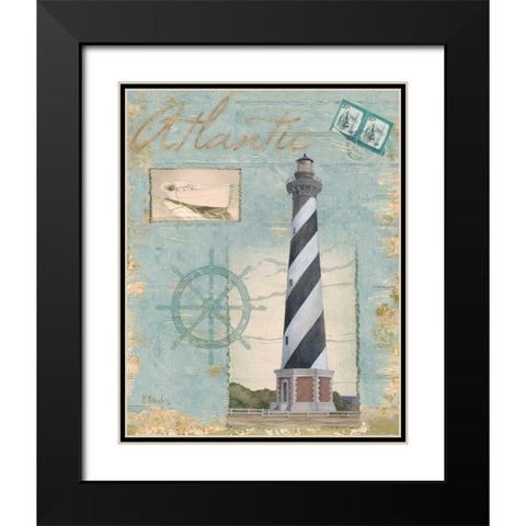 Seacoast Lighthouse I Black Modern Wood Framed Art Print with Double Matting by Brent, Paul