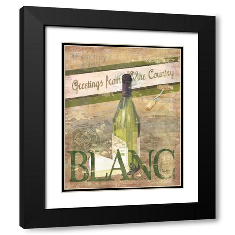 Chateau Chardonnay Black Modern Wood Framed Art Print with Double Matting by Brent, Paul