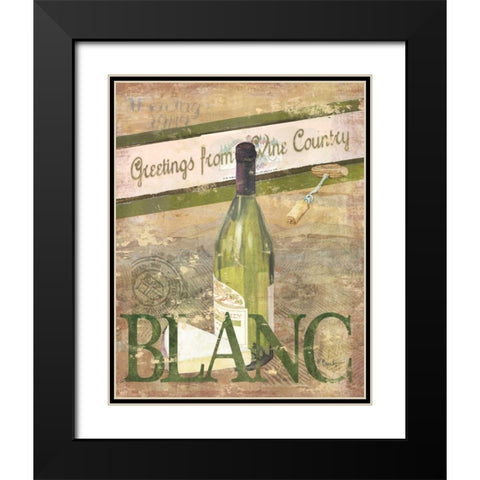 Chateau Chardonnay Black Modern Wood Framed Art Print with Double Matting by Brent, Paul