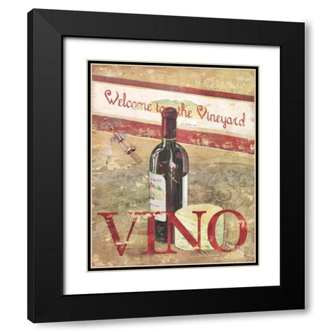 Chateau Cabernet Black Modern Wood Framed Art Print with Double Matting by Brent, Paul