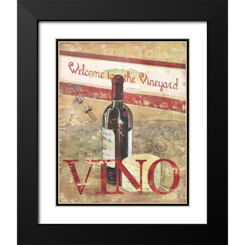 Chateau Cabernet Black Modern Wood Framed Art Print with Double Matting by Brent, Paul