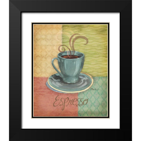 Quattro Coffee III Black Modern Wood Framed Art Print with Double Matting by Brent, Paul