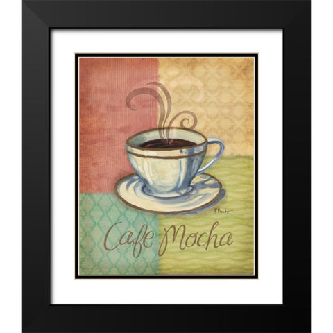 Quattro Coffee IV Black Modern Wood Framed Art Print with Double Matting by Brent, Paul