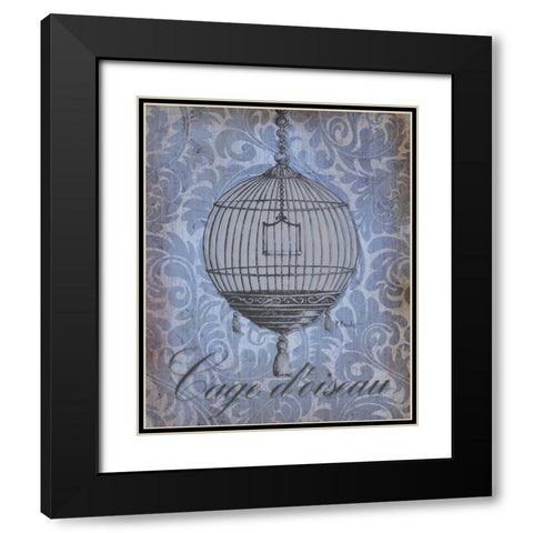 Parisian Market I Black Modern Wood Framed Art Print with Double Matting by Brent, Paul