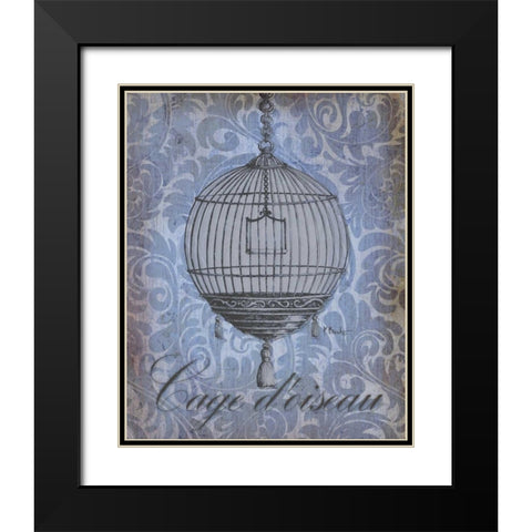 Parisian Market I Black Modern Wood Framed Art Print with Double Matting by Brent, Paul