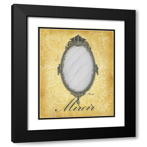 Parisian Market III Black Modern Wood Framed Art Print with Double Matting by Brent, Paul