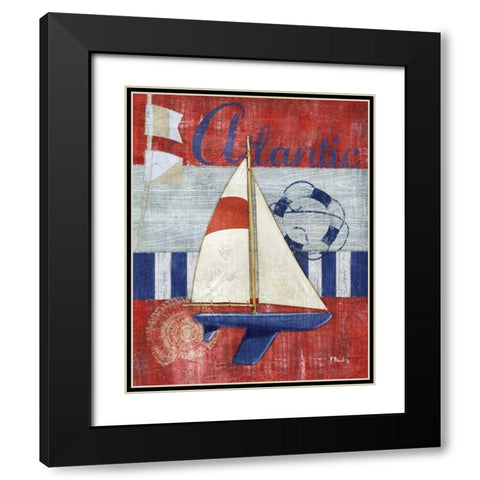 Maritime Boat I Black Modern Wood Framed Art Print with Double Matting by Brent, Paul