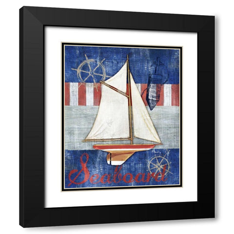 Maritime Boat II Black Modern Wood Framed Art Print with Double Matting by Brent, Paul