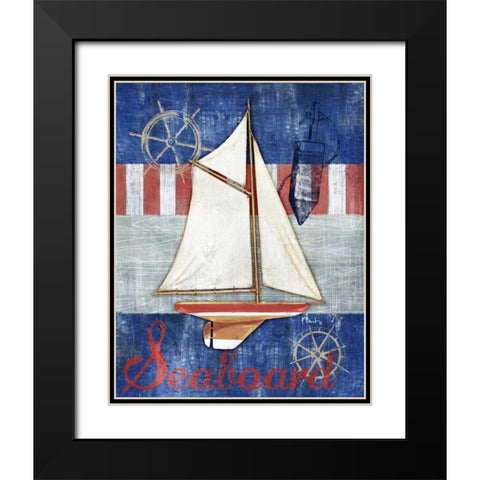 Maritime Boat II Black Modern Wood Framed Art Print with Double Matting by Brent, Paul