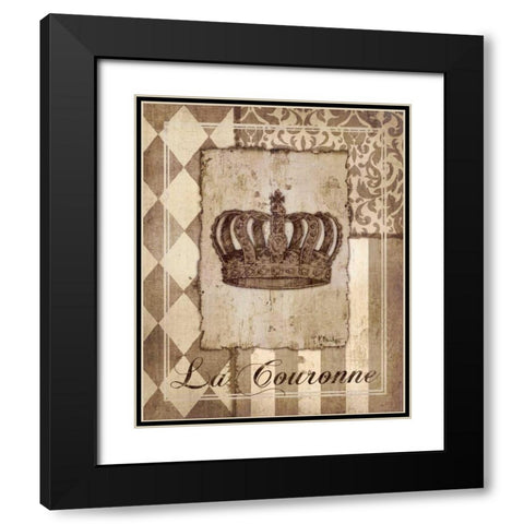 Provencial Collage II Black Modern Wood Framed Art Print with Double Matting by Brent, Paul