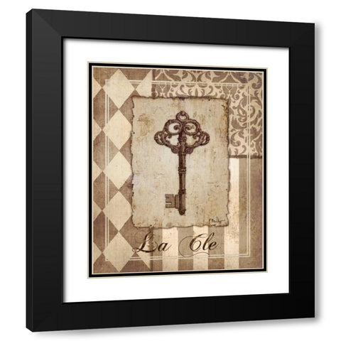 Provincial Collage III Black Modern Wood Framed Art Print with Double Matting by Brent, Paul