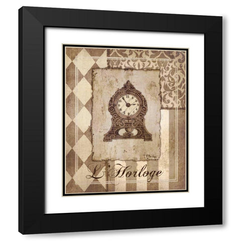 Provincial Collage IV Black Modern Wood Framed Art Print with Double Matting by Brent, Paul