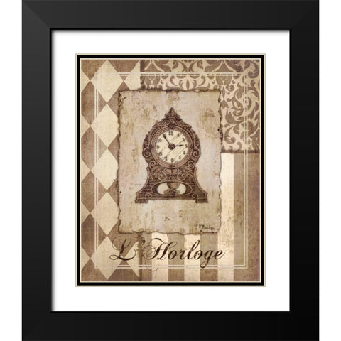 Provincial Collage IV Black Modern Wood Framed Art Print with Double Matting by Brent, Paul