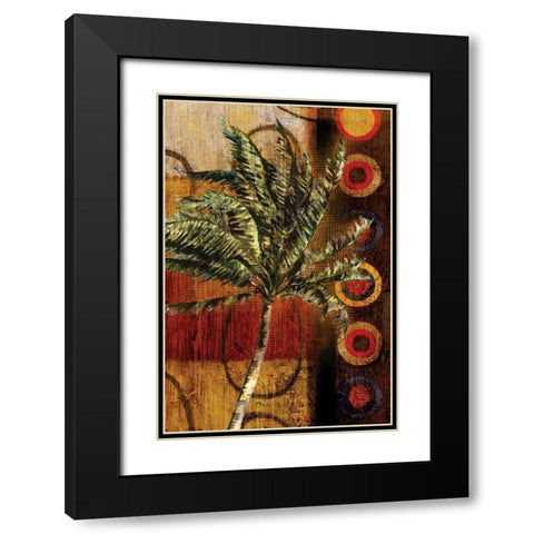 Modern Palm I Black Modern Wood Framed Art Print with Double Matting by Brent, Paul