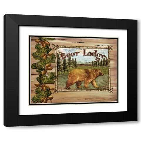 Forest Collage I Black Modern Wood Framed Art Print with Double Matting by Brent, Paul