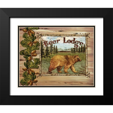 Forest Collage I Black Modern Wood Framed Art Print with Double Matting by Brent, Paul