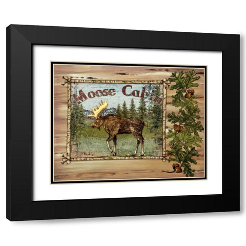 Forest Collage II Black Modern Wood Framed Art Print with Double Matting by Brent, Paul
