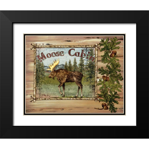 Forest Collage II Black Modern Wood Framed Art Print with Double Matting by Brent, Paul