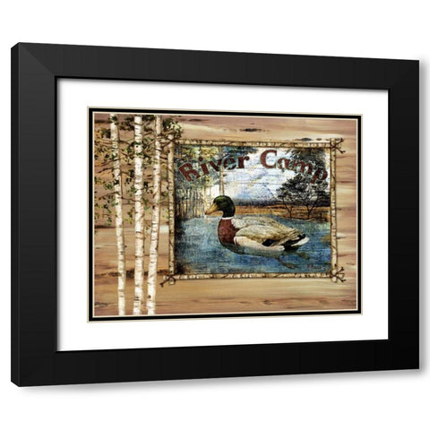 Forest Collage III Black Modern Wood Framed Art Print with Double Matting by Brent, Paul