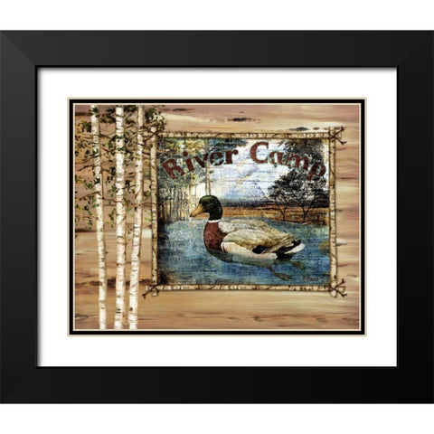 Forest Collage III Black Modern Wood Framed Art Print with Double Matting by Brent, Paul