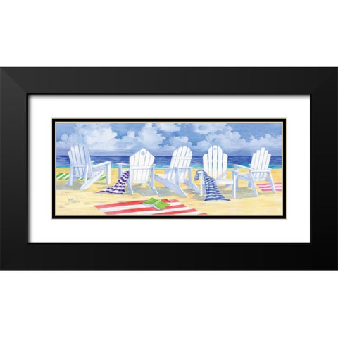 Front Row Seats Black Modern Wood Framed Art Print with Double Matting by Brent, Paul