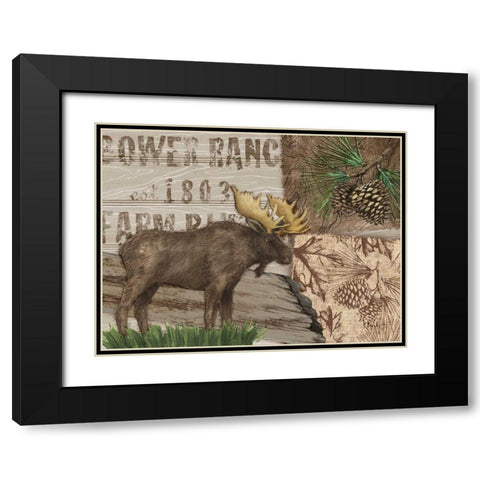 Alpine Collage III Black Modern Wood Framed Art Print with Double Matting by Brent, Paul